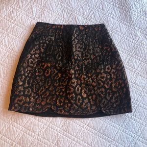 Women’s DO + BE Formal Party Cheetah Mini Skirt